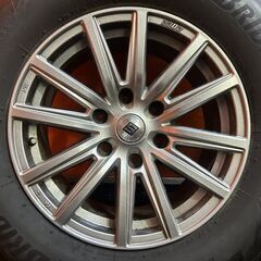 【BS BLIZZAK DM-V3 265/65R17】スタッドレス【SEIN 17インチ 7.5J6HPCD139.7+25】バリ溝 ランクルプラド ハイラックス等　(KTG222)の画像