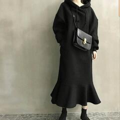 マーメイド　ワンピース　裏起毛