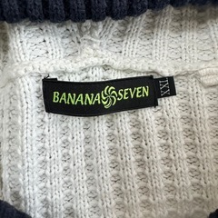 【美品】BANANA SEVEN フルジップアップ ニットパーカー XXLの画像