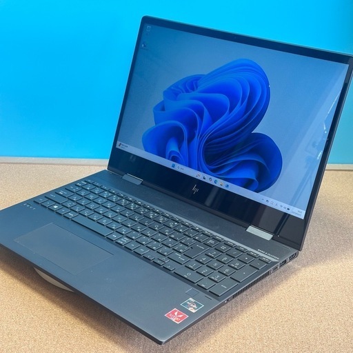 状態良好!! バッテリー新品 15.6インチFHDディスプレイ タッチパネル HP ENVY X360 15-ds0001au Ryzen5 3500u メモリ16G 高速M.2SSD512G