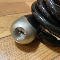自転車　キーロック　スペアキー付きの画像