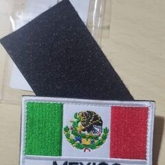 公式　Ejercito Mexicano メキシコ軍　国旗のパッチ　8x5㎝の画像