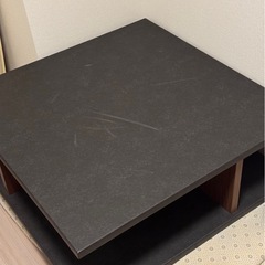 リビングテーブル「PI」/スクエア /幅80cm /塩ビシート(...