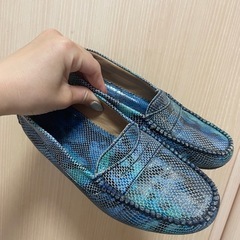 Aldo brue　パイソン　ドライビングシューズ