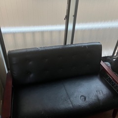 黒　2人用ソファ