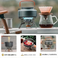 新品　シングルバーナー　ガスコンロ　  OD缶　 CB缶　キャンプ アウトドア　折りたたみ　コンパクト　防災　登山　BBQ おまけ付
 の画像