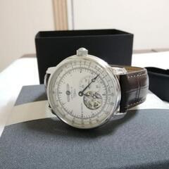 超美品】Santo Joannes 自動巻き時計 裏スケ 純正ベルト メンズ