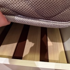 お取引決定。セミダブルベッドの画像