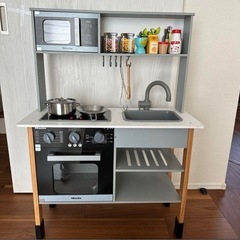 ミーレ！Miele クッキングトイ グレー 木製　キッチン！