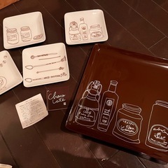 譲渡日5/27.28.29限定　【新品未使用】小皿＆大皿セット 