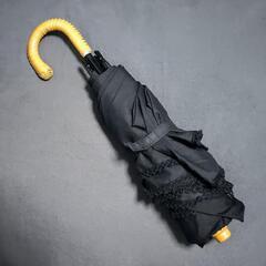日傘　折りたたみ　黒の画像