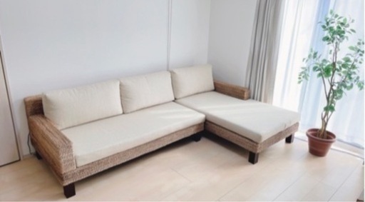 送料込み】元値 約30万 KAJA ソファ 左右変更可 カバー洗濯可 天然素材