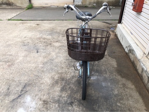 626  ブリヂストン電動アシスト自転車アシスタ20インチブルーアルミボディー