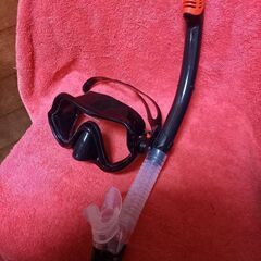 ダイビング　マスク　シュノーケル　セット　シュノーケリング2点セット　美品の画像