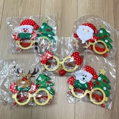 【5点セット】クリスマス パーティ メガネ