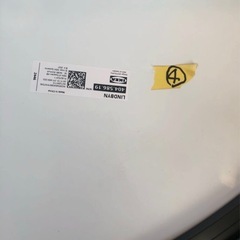 IKEA イケア リンドビーン ブラック LINDBYN 約80センチ 大型 円形 鏡 ミラー ④の画像