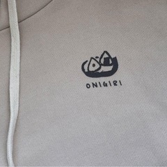 ONIGIRI ビッグパーカーワンピース 裏起毛 オーバーサイズの画像