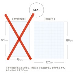 【布団の西川/ほぼ未使用】ベビー/キッズ掛け布団の画像