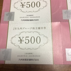 JR九州グループ株主優待券の画像