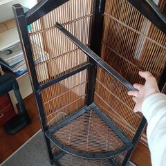 アジアン家具　コーナーシェルフあの画像