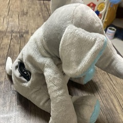 ぬいぐるみ　ゾウ　象　クチパク　スピーカー　おもちゃの画像