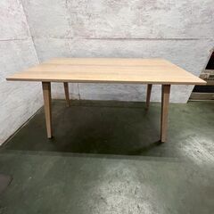 【ジモティ限定特価】 【ニトリ】 ダイニングテーブル 天然木 ホワイトオーク 140×80cm オーランド140 N0764Gの画像