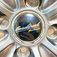 ☆マナレイスポーツ ユーロスピード V25 16インチ アルミ 4穴 PCD100 メタリックグレー 4本 MANARAY SPORT Euro Speed☆の画像