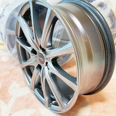 ☆マナレイスポーツ ユーロスピード V25 16インチ アルミ 4穴 PCD100 メタリックグレー 4本 MANARAY SPORT Euro Speed☆の画像