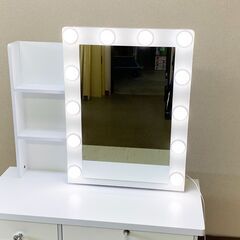 【受渡者決定】ドレッサー スライド鏡 女優ミラー LEDライトの画像