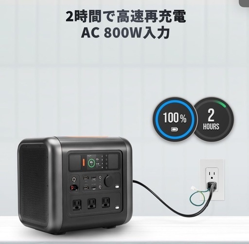 「セット売り」ポータブル電源 1000Wh 大容量 ソーラーパネル 110