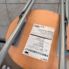 折りたたみ椅子の画像