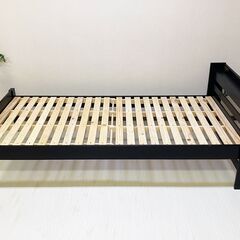 【受渡者決定】シングルベッド すのこ折り畳み式 コンセント付き ...