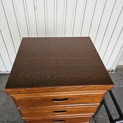 整理ダンス　タオル収納　スキマ家具　サイズ約40×44.5cm高さ104cm　ek-622gedの画像
