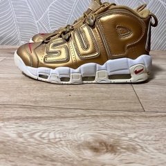 Nike Supreme 27cm ゴールド ハイカットスニーカー