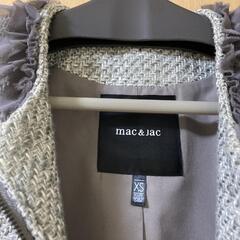 ジャケット mac & jac マック & ジャック グレー 入園式 入学式 式 撮影 卒園式 卒業式 授業参観 フォーマル 七五三 フリル ツイードの画像
