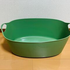 ランドリーバスケット IKEA TORKIS 大容量35L  グリーン