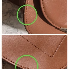 斜め掛け ショルダーバッグ 茶色 カバンの画像
