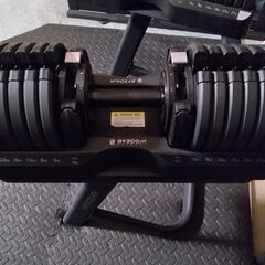 BYZOOM　可変式ダンベル34Kg　2個セット&スタンドの画像