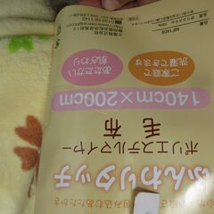 タグ付き未使用毛布　ブランケット　普通の厚み　140x200cmの画像