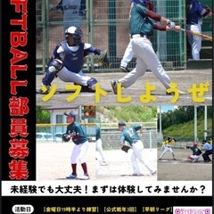 40歳以上ソフトボール部員募集中