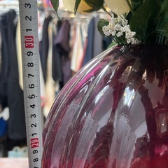 IKEA 花瓶　フラワーベース　黄色い薔薇の造花セットの画像