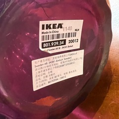 IKEA 花瓶　フラワーベース　黄色い薔薇の造花セットの画像