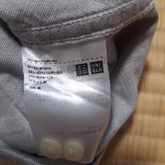 UNIQLOメンズシャツ　グレーの画像