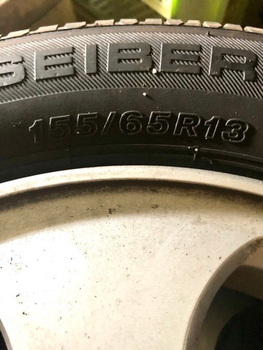 【売切/終了】エンケイ純正13インチホイールタイヤ付き155-65-13