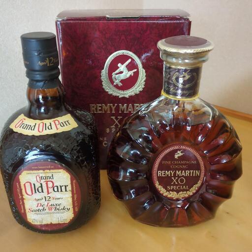 レミーマルタンXOとオールドパー12年　古酒