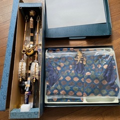 端午の節句飾り　陣羽織　武者人形