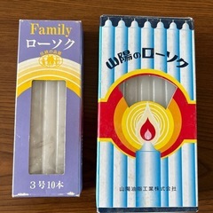 古いローソク30本