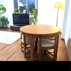 丸テーブル 4人掛け おしゃれ 円 ダイニング ディノス カフェ セット