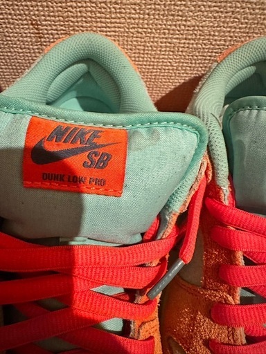 靴/バッグ Nike SB Dunk Low Pro PRM "Orange and Emerald Rise"