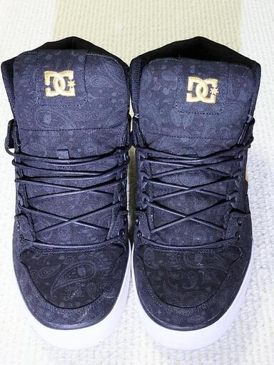 【中古美品】【DC】【ハイカット】【スニーカー】【黒】【28.0】